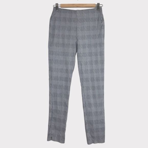 CROSBY. Springfield Mid Rise Slim Stretch Houndstooth Ankle Pants Size 2 - Picture 1 of 8
